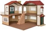 Red Roof Dollhouse Playset