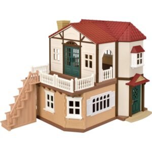 Red Roof Dollhouse Playset