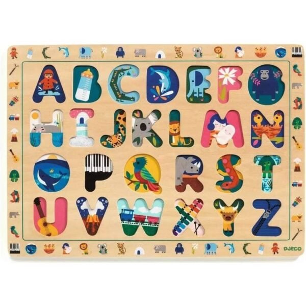 ABC Wooden Puzzle for Language Learning